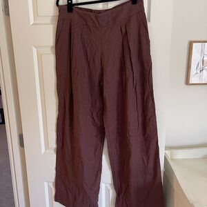 Abercrombie Wide-Leg Linen Pants